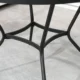 Masa gradina/terasa/balcon pentru exterior, rotunda, metalica, negru, 91x71.5 cm - imagine 3