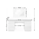 Masa de toaleta/machiaj, Vanessa + scaun Mark, alb, cu oglinda si LED-uri, 130x43x143 cm - imagine 8
