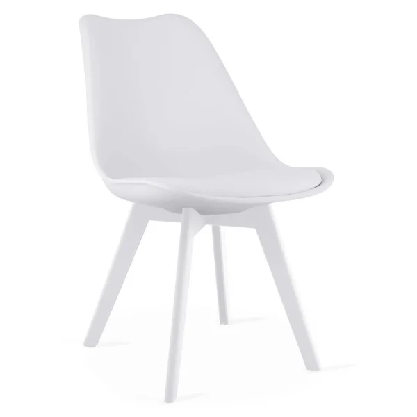 Masa de toaleta/machiaj, Vanessa + scaun Mark, alb, cu oglinda si LED-uri, 130x43x143 cm - imagine 7