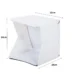 Mini studio foto, Verk Group, tip cort, 20 LED-uri, cu husa, USB, alb, 22x24x24 cm - imagine 2