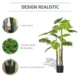 Planta artificiala, monstera cu ghiveci, verde, 120 cm - imagine 7