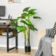 Planta artificiala, monstera cu ghiveci, verde, 120 cm - imagine 9