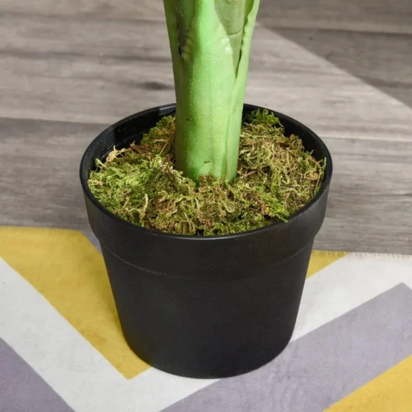 Planta artificiala, monstera cu ghiveci, verde, 85 cm - imagine 2