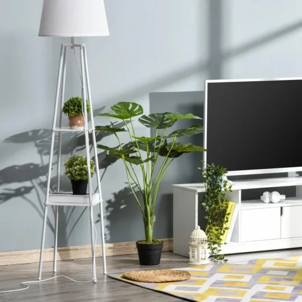 Planta artificiala, monstera cu ghiveci, verde, 85 cm - imagine 8