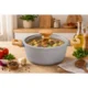 Oala ceramica cu capac de sticla, manere lemn, 4 L, 24 cm, MagicHome Harmony - imagine 5