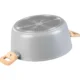 Oala ceramica cu capac de sticla, manere lemn, 5.9 L, 28 cm, MagicHome Harmony - imagine 5