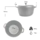 Oala de fonta cu capac, lingura de lemn, 7 L, Perfect Home - imagine 2