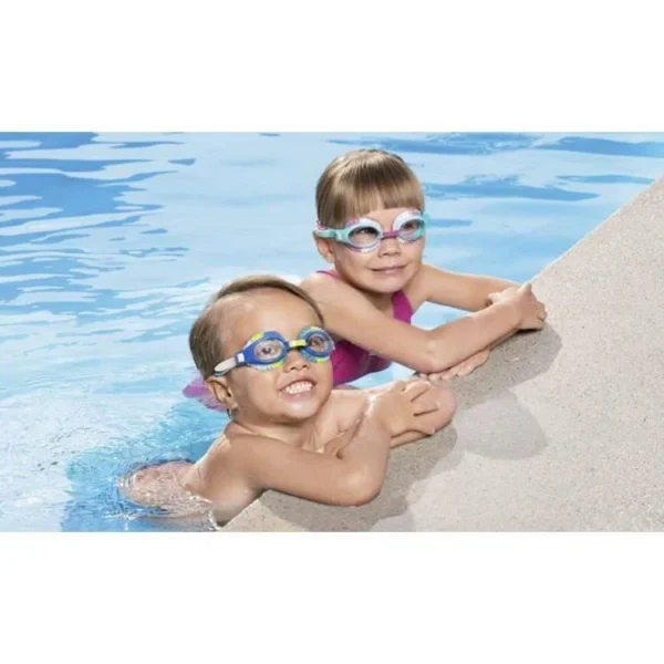 Ochelari inot, pentru copii, antiaburire, albastru, curea 29-45 cm, Bestway - imagine 5