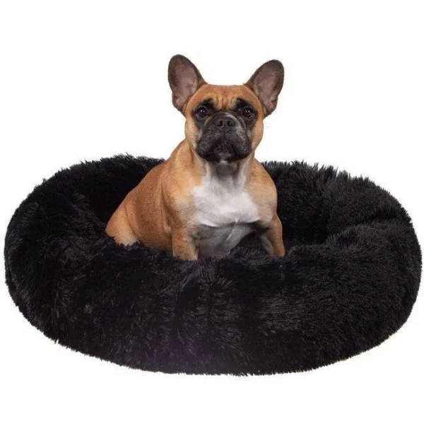 Culcus moale pentru caine/pisica, negru, 70 cm - imagine 2