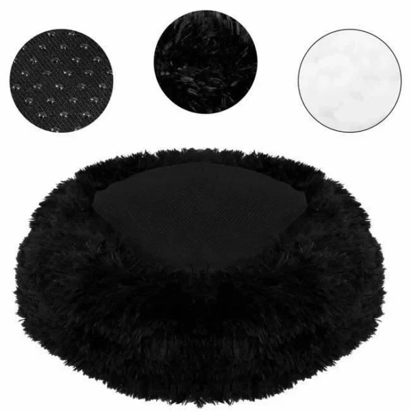 Culcus moale pentru caine/pisica, negru, 70 cm - imagine 5