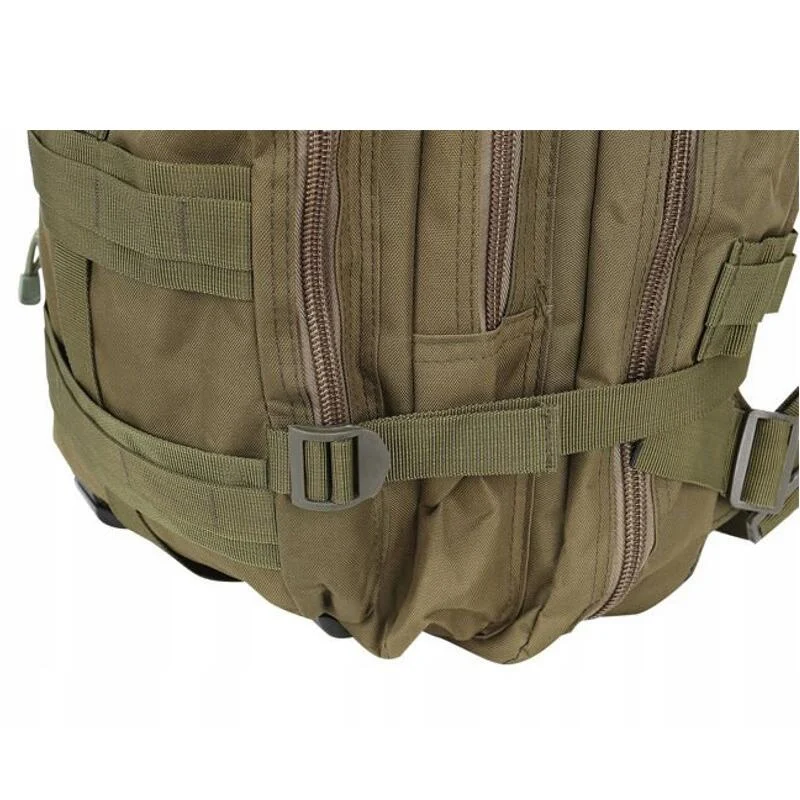 Ghiozdan/rucsac tactic, Trizand, 5 compartimente, poliester 600D, verde, 35 L, 37x29x55 cm