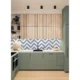 Panou decorativ, PVC, model zig-zag 3D, alb-albastru, 96x48.5cm - imagine 4