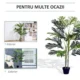 Planta artificiala, palmier cu ghiveci, verde, 150 cm - imagine 7
