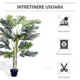 Planta artificiala, palmier cu ghiveci, verde, 150 cm - imagine 5