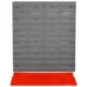Panou scule, PP, 2 module, 2 rafturi tip suport, 50 de carlige, gri si rosu, max 30 kg, 95.5x53.5 cm - imagine 5