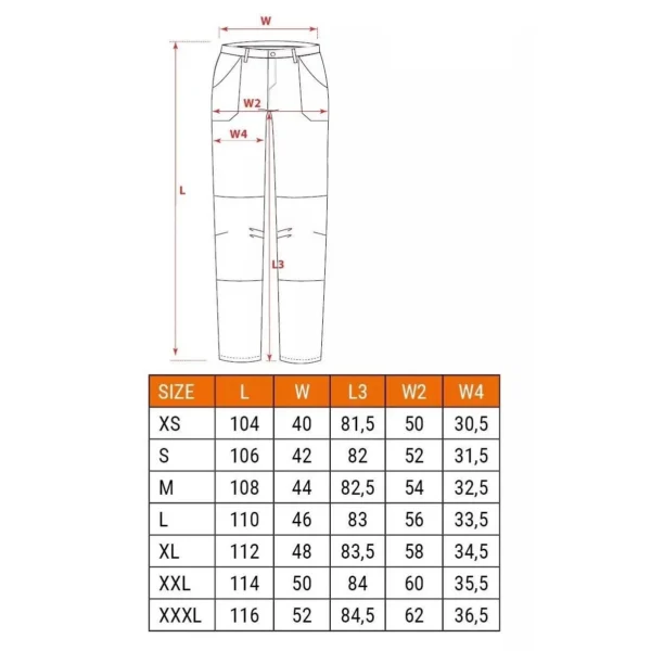 Pantaloni de lucru, elastici, poliamida, model Premium, gri inchis, marimea M/50, NEO - imagine 17