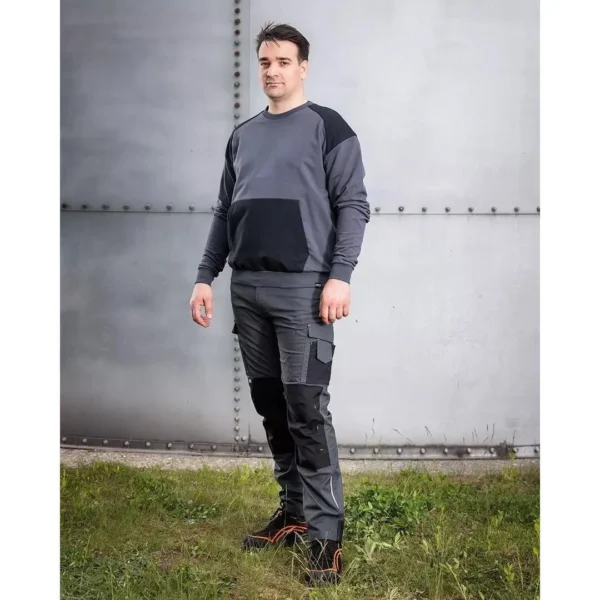 Pantaloni de lucru, poliester, bumbac, intariri genunchi, model Mix&Match, gri, marimea S/48, NEO - imagine 5