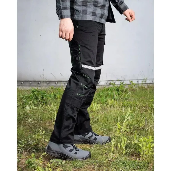 Pantaloni de lucru, bumbac, poliester, intariri genunchi, model Mix&Match, negru, marimea L/52 - imagine 10