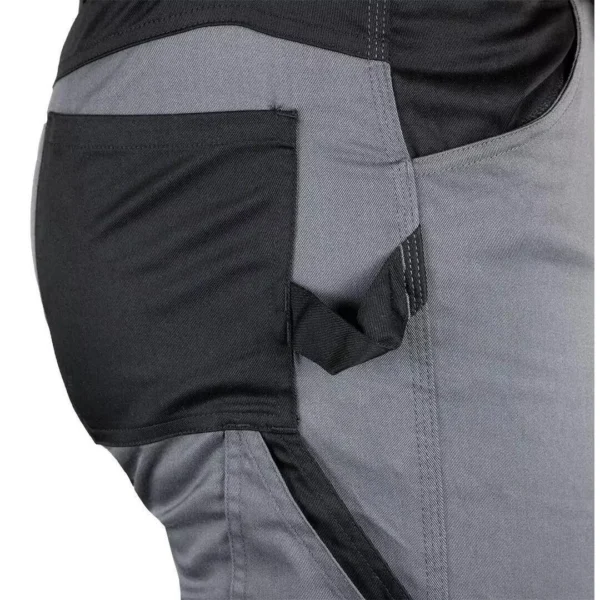 Pantaloni de lucru, bumbac, poliester, intariri genunchi, model Mix&Match, gri, marimea L/52, NEO - imagine 9