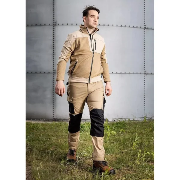 Pantaloni de lucru, poliester, bumbac, intariri genunchi, model Mix&Match, bej, marimea XL/54, NEO - imagine 7