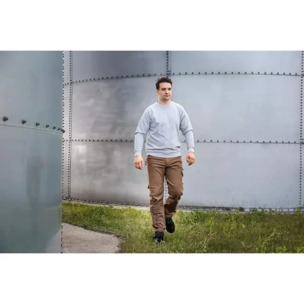 Pantaloni de lucru, bumbac si poliester, model Mix&Match, maro, marimea L/52, NEO - imagine 9