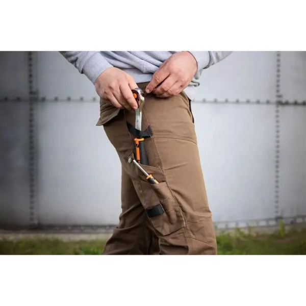 Pantaloni de lucru, bumbac si poliester, model Mix&Match, maro, marimea XL/54, NEO - imagine 9