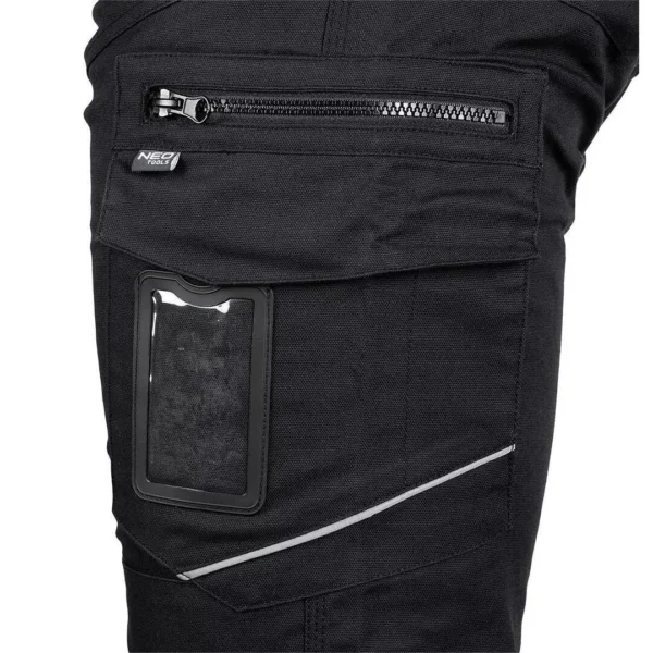 Pantaloni de lucru, bumbac si poliester, model Mix&Match, negru, marimea XL/54, NEO - imagine 5