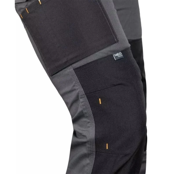 Pantaloni de lucru, poliester, bumbac, intariri genunchi, model Mix&Match, gri, marimea L/52, NEO - imagine 9