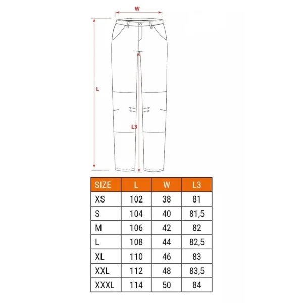 Pantaloni de lucru slim fit, buzunare detasabile, model HD, marimea M/50, NEO - imagine 9