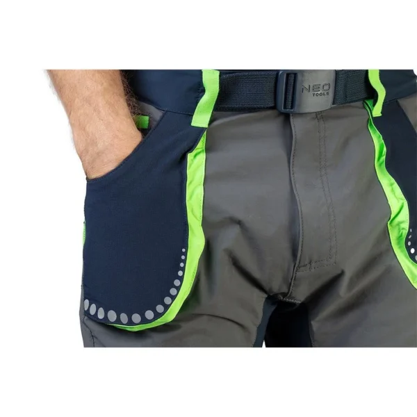 Pantaloni de lucru slim fit, elastici in 4 directii, model Premium, marimea L/52, NEO - imagine 11