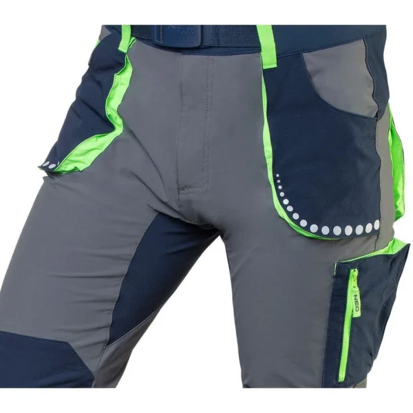 Pantaloni de lucru slim fit, elastici in 4 directii, model Premium, marimea L/52, NEO - imagine 8