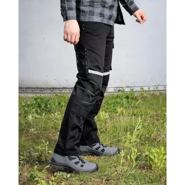 Pantaloni de lucru, bumbac, poliester, intariri genunchi, model Mix&Match, negru, marimea L/52 - imagine 12