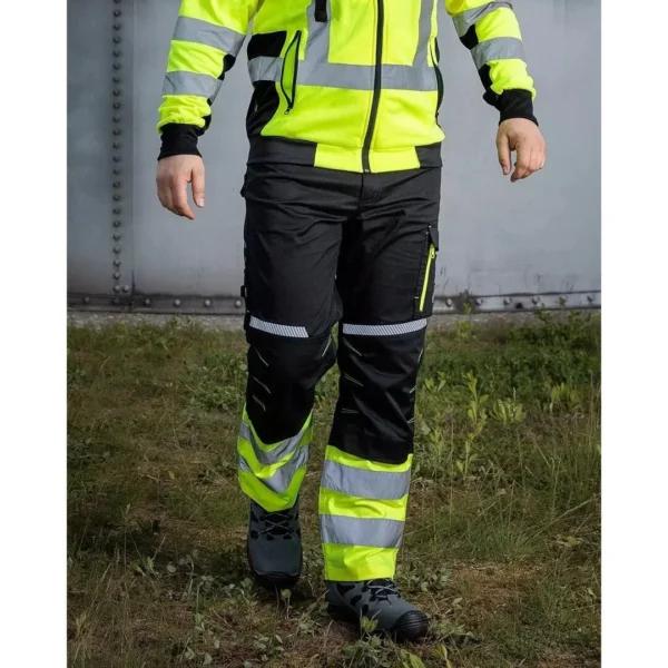 Pantaloni de lucru, reflectorizanti, negru si galben, model Hi-Vis, marimea S/48, NEO - imagine 9