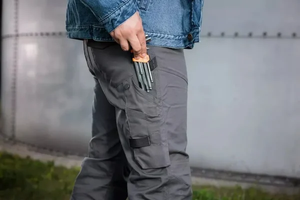 Pantaloni de lucru, bumbac si poliester, model Mix&Match, gri, marimea S/48, NEO - imagine 10