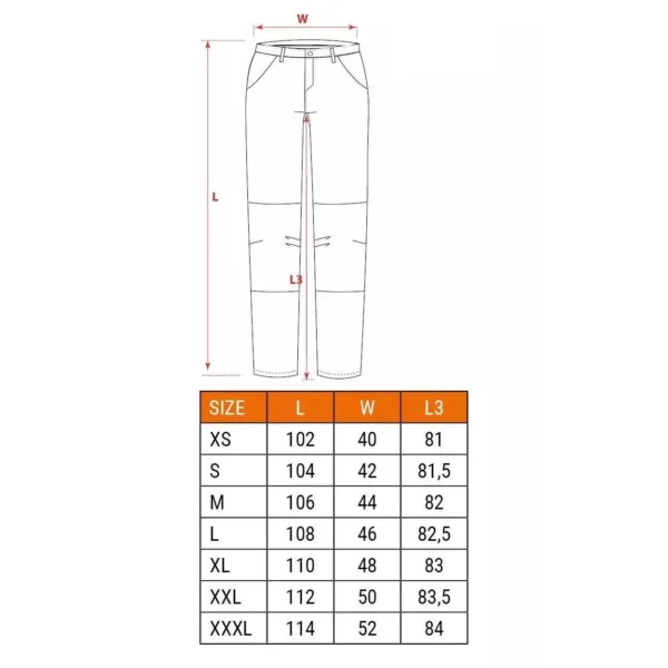 Pantaloni de lucru slim fit, cu curea, model HD, marimea XL/54, NEO - imagine 12