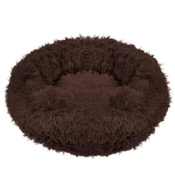 Culcus moale, pentru caine/pisica, maro, 80 cm - imagine 2