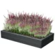 Pat/strat inaltat pentru flori, legume, din plastic, efect lemn, antracit, 149.2x75.6x25 cm, Prosperplast - imagine 4