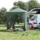 Pavilion pentru camping, cadru metalic, 4 pereti, pliabil, verde, 2x2x2.4 m - imagine 14