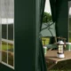 Pavilion pentru camping, cadru metalic, 4 pereti, pliabil, verde, 2x2x2.4 m - imagine 15
