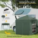 Pavilion pentru camping, cadru metalic, 4 pereti, pliabil, verde, 2x2x2.4 m - imagine 16
