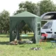 Pavilion pentru camping, cadru metalic, 4 pereti, pliabil, verde, 2x2x2.4 m - imagine 9