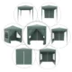 Pavilion pentru camping, cadru metalic, 4 pereti, pliabil, verde, 2x2x2.4 m - imagine 7