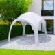 Pavilion pentru gradina/comercial, pliabil, alb, 3.2x3.2x2.5 m, Jumi - imagine 5