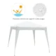 Pavilion pentru gradina/terasa, cadru metalic, material Oxford, pliabil, cu geanta, alb, 3x3x2.4 m - imagine 6