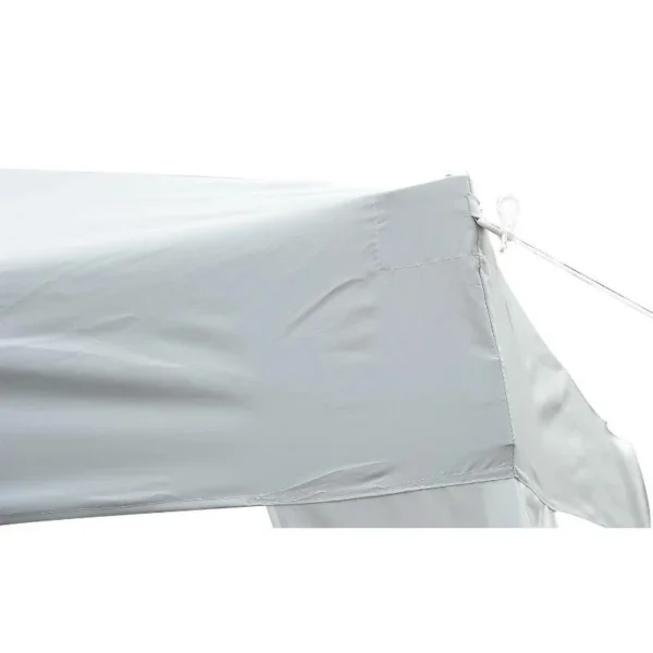 Pavilion pentru gradina/terasa, cadru metalic, material Oxford, pliabil, cu geanta, alb, 3x3x2.4 m - imagine 2