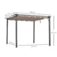 Pergola pentru gradina/terasa, retractabila, cadru aluminiu, gri si maro, 3x3x2.23 m - imagine 8