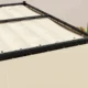 Pergola pentru gradina/terasa, retractabila, cu perdele, cadru metalic, negru si bej, 3x3x2.27 m - imagine 2