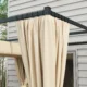 Pergola pentru gradina/terasa, retractabila, cu perdele, cadru metalic, negru si bej, 3x3x2.27 m - imagine 3