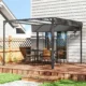 Pergola pentru gradina/terasa, retractabila, cu perete paravan, cadru aluminiu, gri inchis, 3x3x2.27 m - imagine 10
