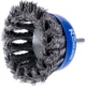 Perie sarma otel, tip cupa, cu toroane, tija, 75 mm, Richmann  - imagine 3